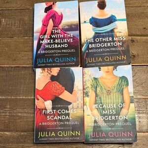 Julia Quinn Bridgerton Prequel 4-Book Set - Colorful Regency Covers